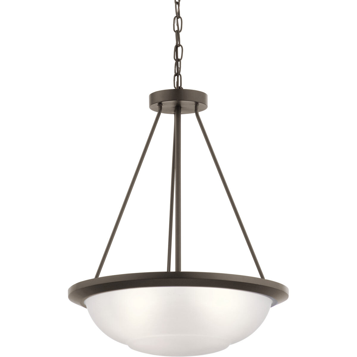 Ritson 3 Light 18 inch Olde Bronze Inverted Pendant Small Ceiling Light