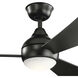 Sola 54 inch Satin Black Ceiling Fan