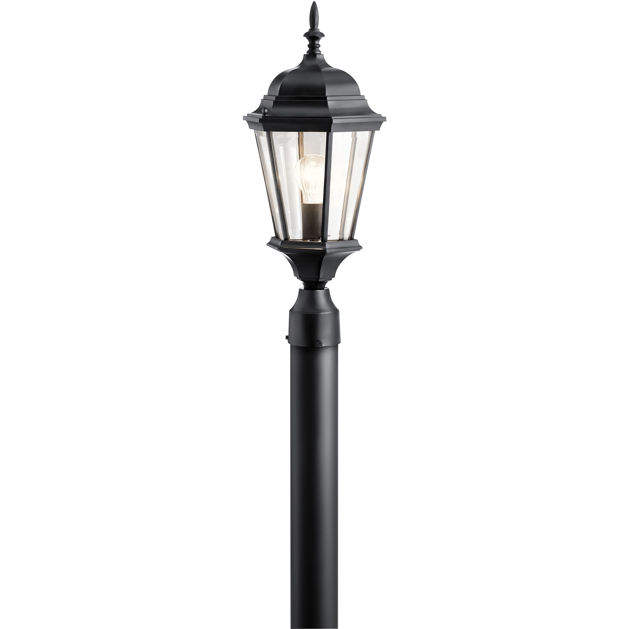 Madison 1 Light 22 inch Black Outdoor Post Lantern