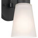 Erma 1 Light 5 inch Black Wall Sconce Wall Light