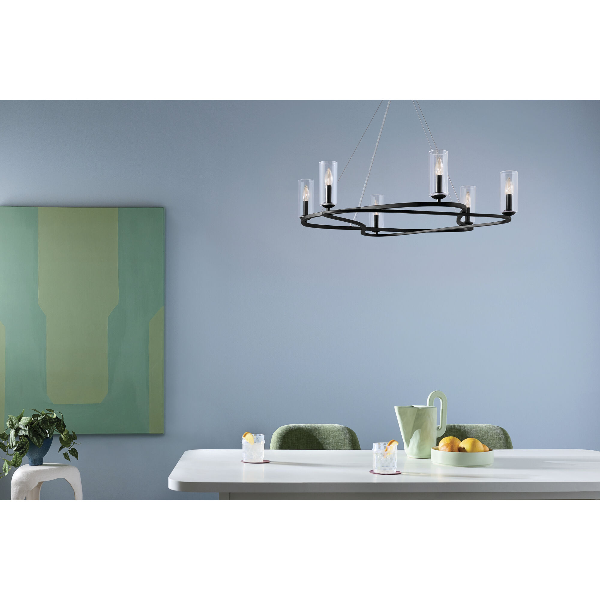 Harpin 6 Light Black Chandelier Ceiling Light