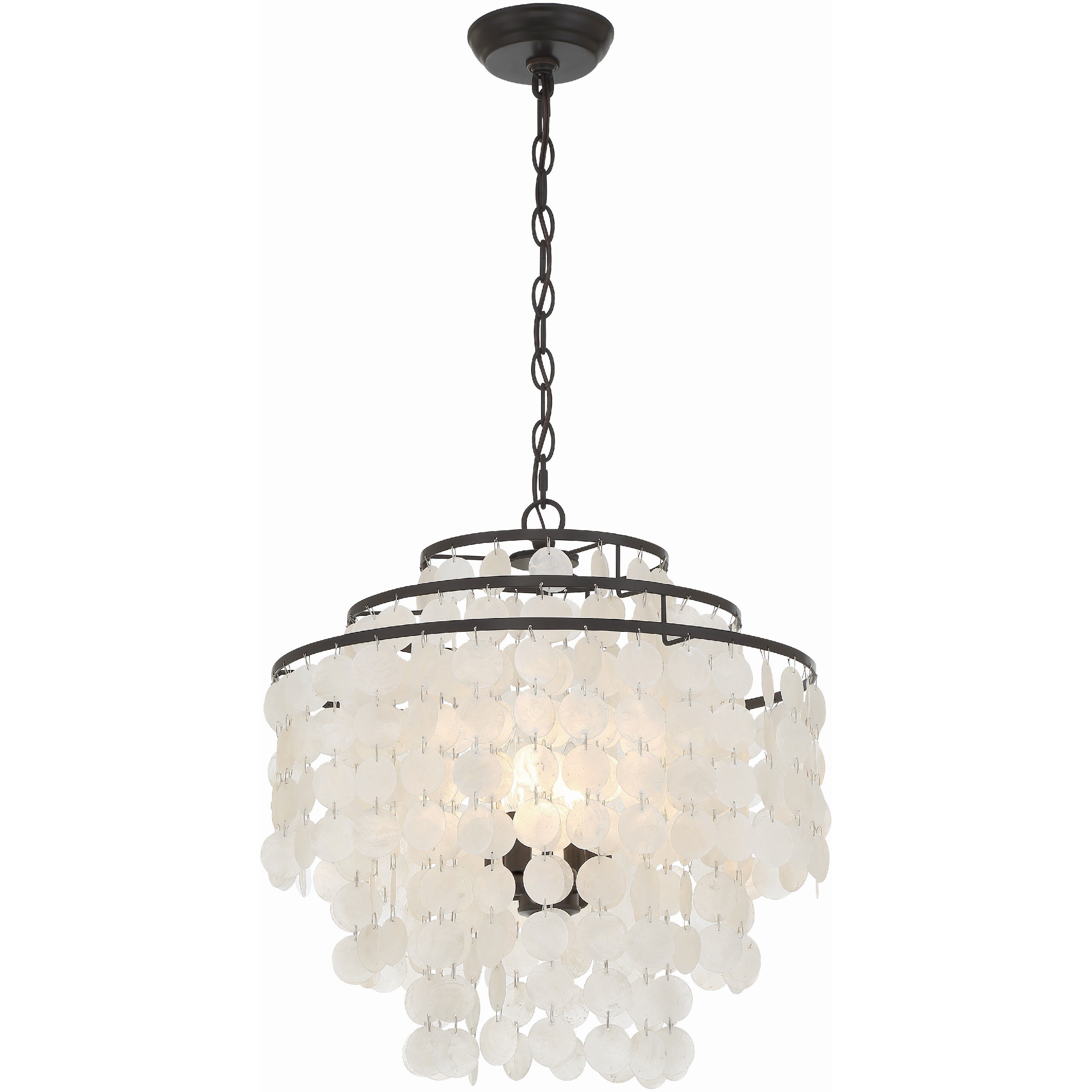 Brielle 4 Light 18 inch Dark Bronze Chandelier Ceiling Light