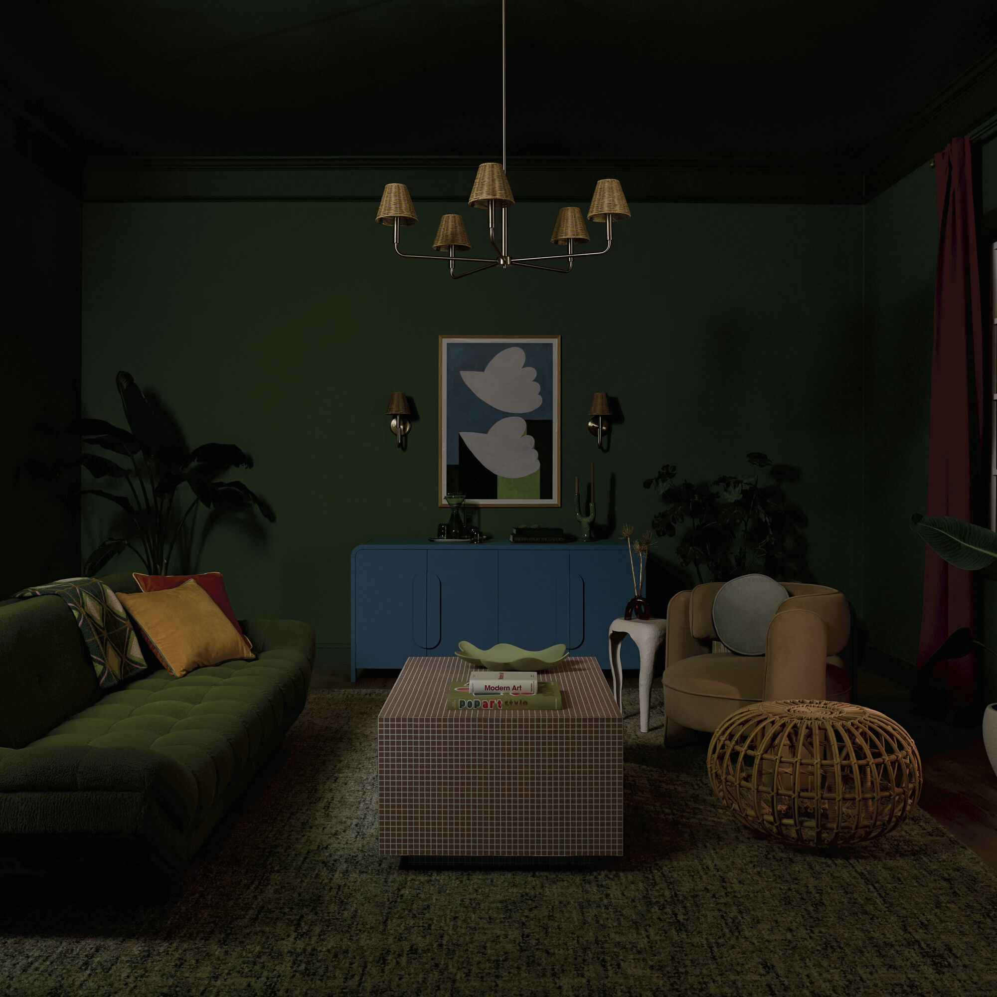 Bekah 5 Light Champagne Bronze Chandelier Ceiling Light