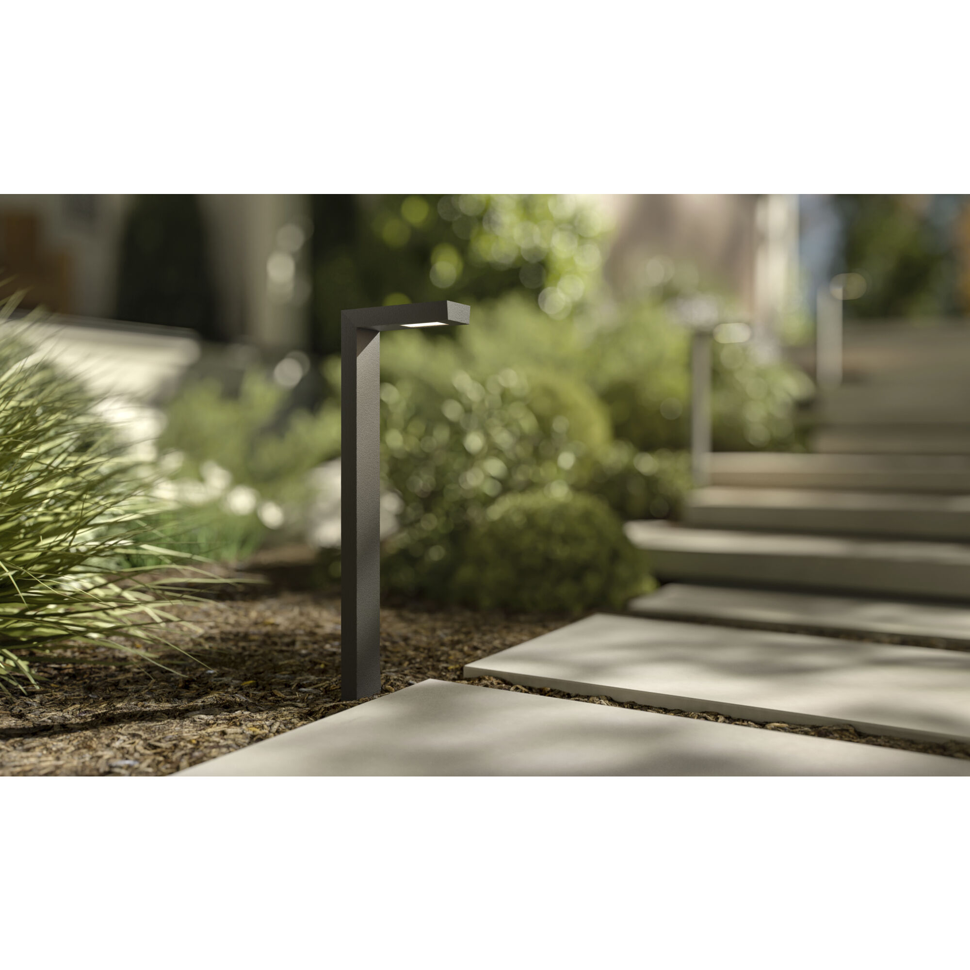 Independence 12 AC/DC 2.75 watt Textured Black Ninety Degree Path Light in 2700K