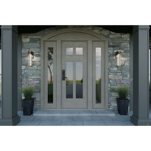 Camillo LED 20 inch Black Textured Outdoor Wall, Large