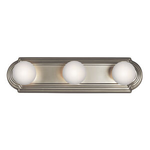 Independence 3 Light 18 inch Brushed Nickel Bath Strip Wall Light