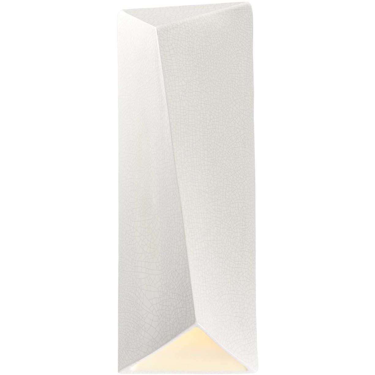 Ambiance Collection LED 9 inch White Crackle Wall Sconce Wall Light
