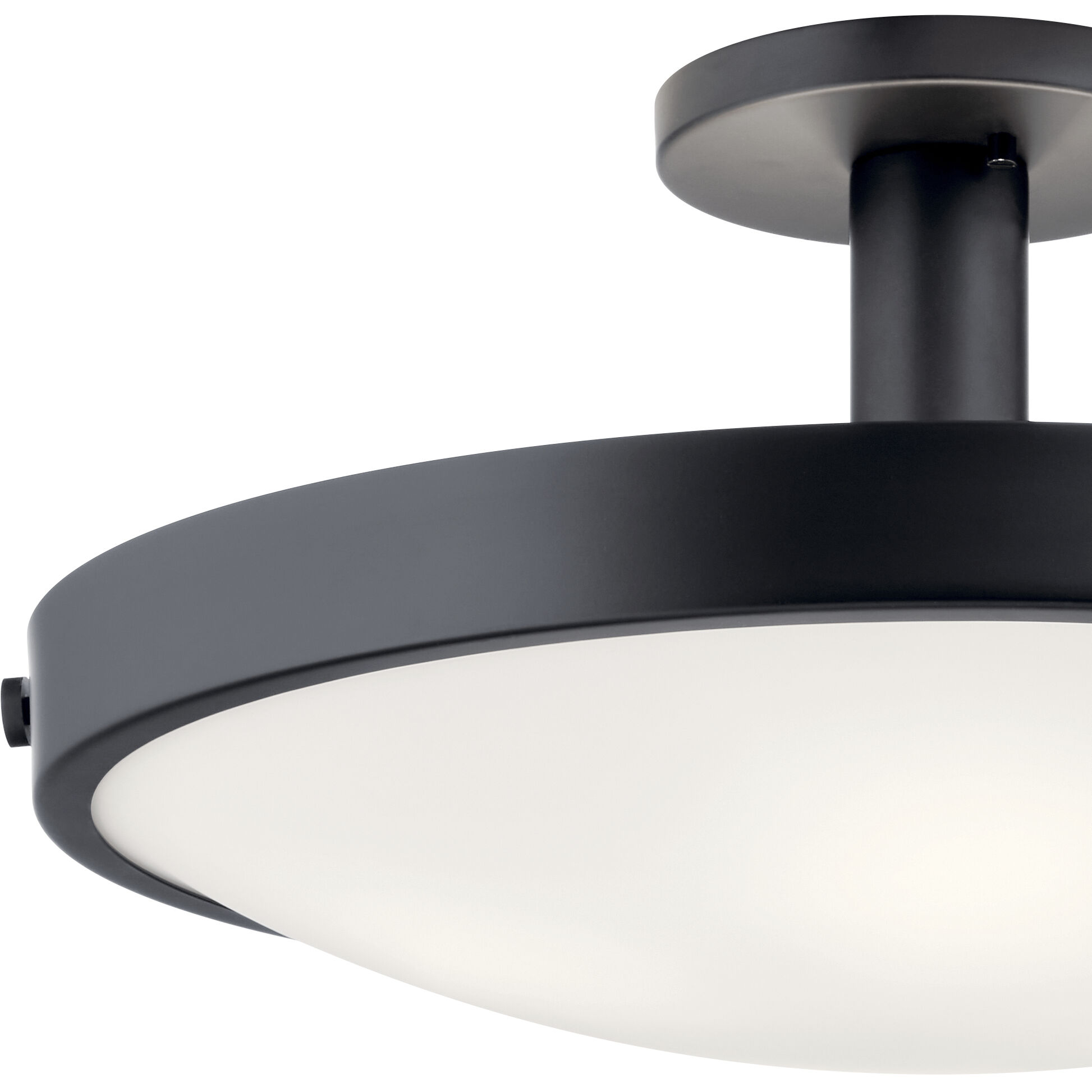 Lytham 4 Light 20.5 inch Black Semi Flush Mount Ceiling Light