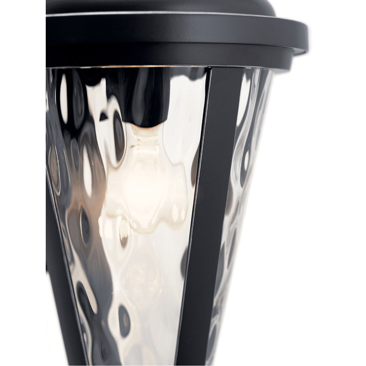 Cresleigh 1 Light 22 inch Black with Silver Highlights Outdoor Wall, Large