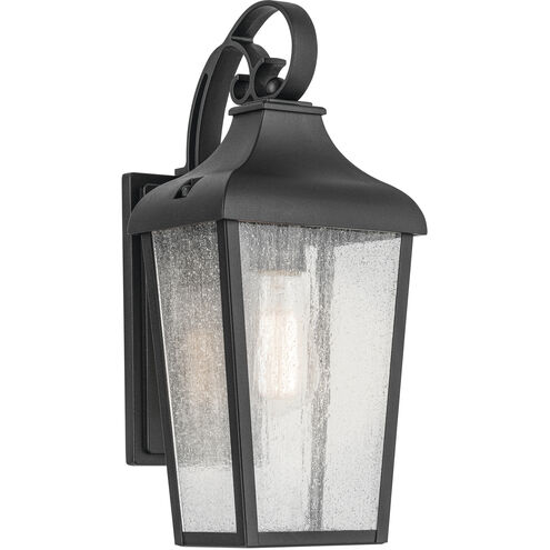 Forestdale 1 Light 14.75 inch Textured Black Outdoor Wall Sconce, Small