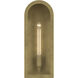 Marea 1 Light 17 inch Natural Brass Outdoor Wall Light