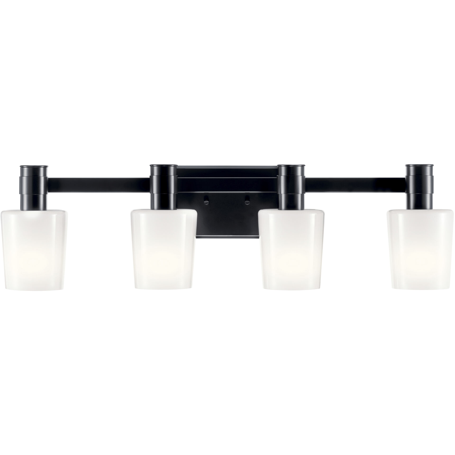 Adani 4 Light 30 inch Black Bath Bracket Wall Light, 4 Arm