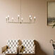 Alvaro 8 Light Champagne Bronze Chandelier Ceiling Light, 1 Tier Large