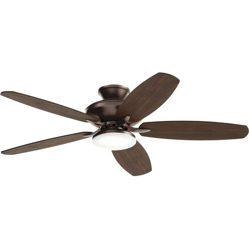 Renew Designer 52 inch Satin Natural Bronze with Walnut Blades Ceiling Fan
