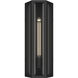 Berens 1 Light 20 inch Textured Black Outdoor Wall Light