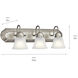 Independence 3 Light 24 inch Brushed Nickel Wall Mt Bath 3 Arm Wall Light