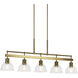 Eastmont 5 Light 8 inch Brushed Brass Chandelier Ceiling Light