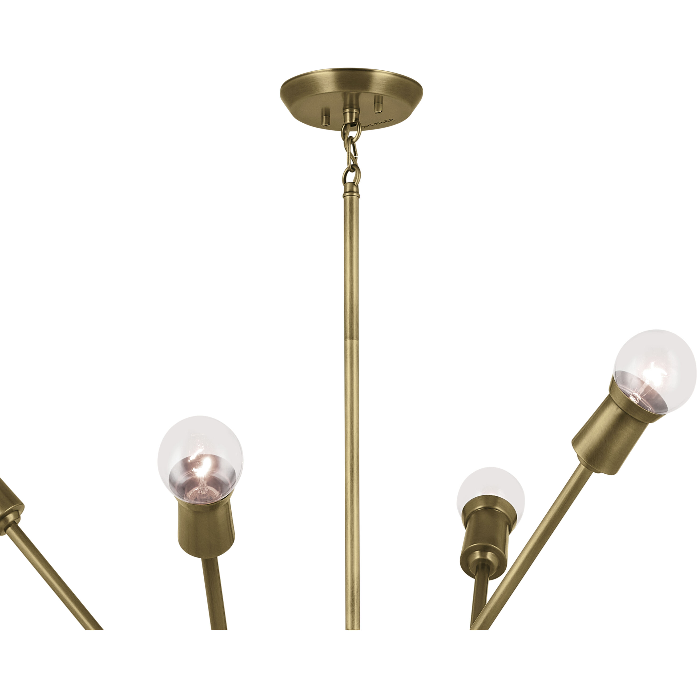 Armstrong 16 Light Natural Brass Chandelier Ceiling Light, Large