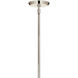 Cassius 8 Light 26.5 inch Polished Nickel Chandelier Ceiling Light, Convertible