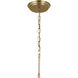 Adeena 8 Light 36.5 inch Brushed Natural Brass Chandelier Ceiling Light