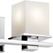 Tully 2 Light 15 inch Chrome Wall Mt Bath 2 Arm Wall Light