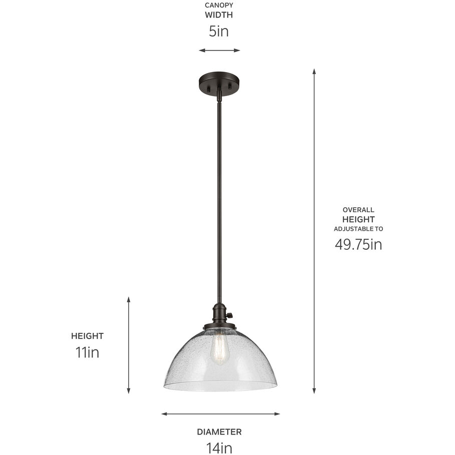 Avery 1 Light Olde Bronze Pendant Ceiling Light