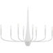 Deela LED 18.5 inch White Oval Chandelier Ceiling Light