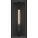 Calen 1 Light 14 inch Textured Black Outdoor Wall Light