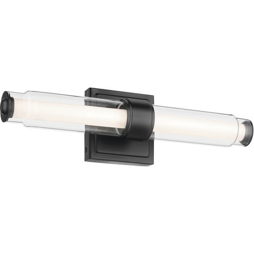 Laurene LED 26.5 inch Black Linear Bath Bar Wall Light, Small