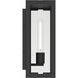 Calen 1 Light 14 inch Textured Black Outdoor Wall Light
