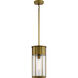 Camillo 1 Light 8 inch Natural Brass Outdoor Hanging Pendant