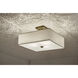 Shailene 3 Light 18 inch Natural Brass Semi Flush Light Ceiling Light