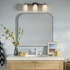 Shae 3 Light 24.25 inch Black Vanity Light Wall Light