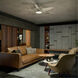 Daya 54 inch Brushed Nickel with Silver Blades Ceiling Fan