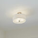 Shailene 3 Light 18 inch Brushed Nickel Semi Flush Light Ceiling Light