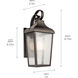 Forestdale 1 Light 15 inch Olde Bronze Outdoor Wall, Small