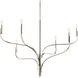 Livadia 6 Light Polished Nickel Chandelier Ceiling Light, 1 Tier Large
