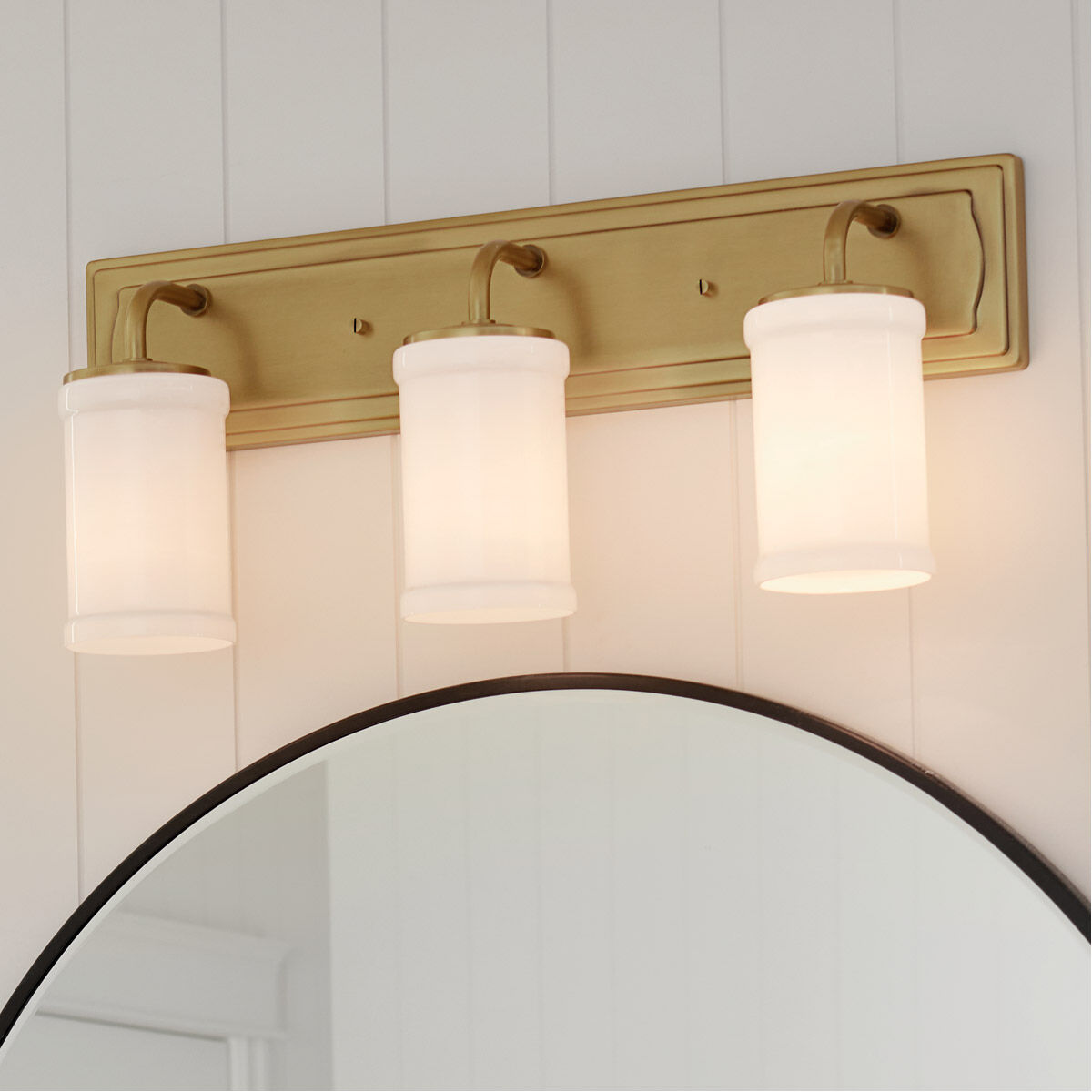 Homestead Vetivene 3 Light 24 inch Natural Brass Vanity Light Wall Light, Vetivene