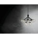 Silvarious 12 Light Black Chandelier/Semi Flush Ceiling Light in Clear Crackle