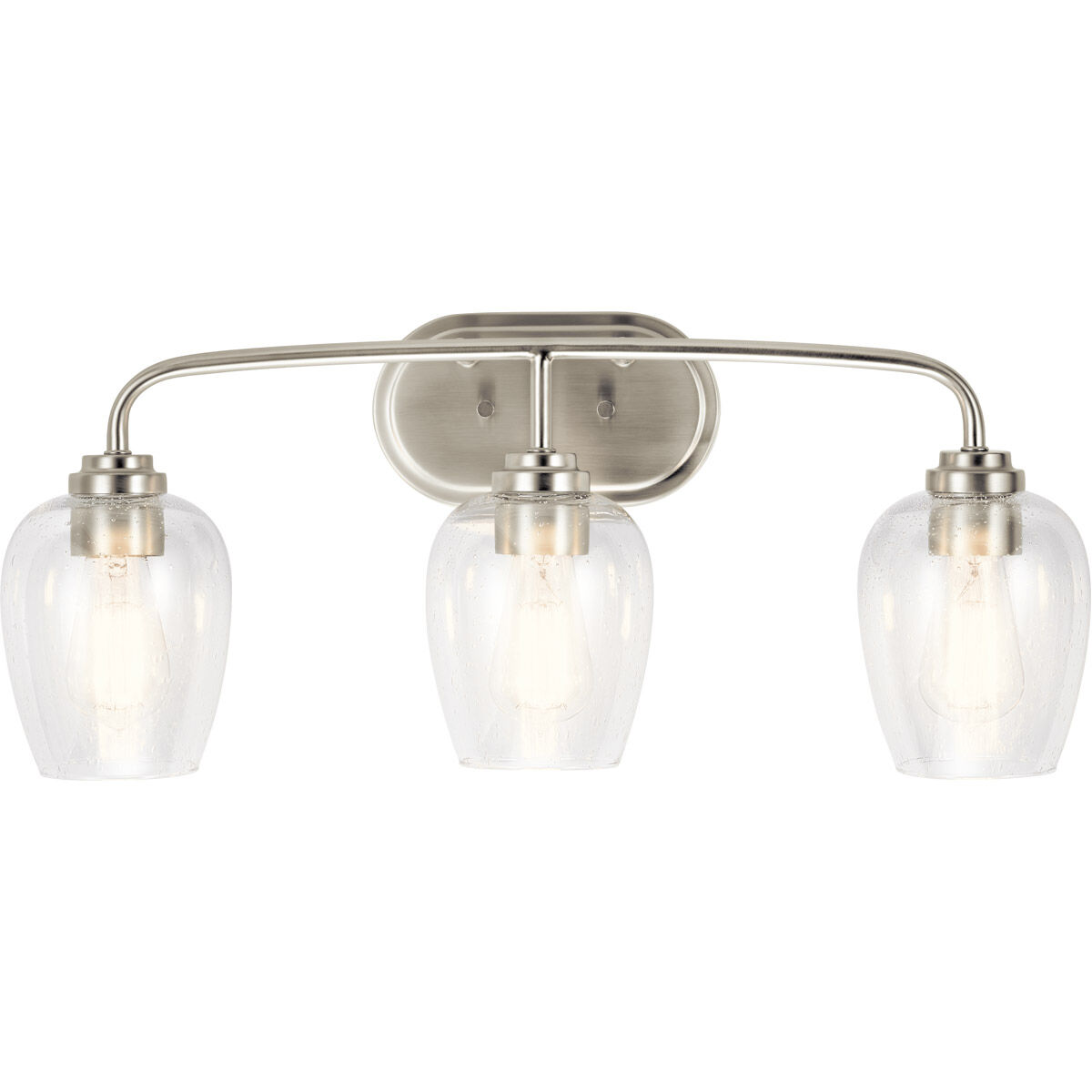 Valserrano 3 Light 24 inch Brushed Nickel Wall Mt Bath 3 Arm Wall Light