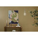Everly 1 Light Brushed Nickel Pendant Ceiling Light in Clear Seeded