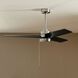 Spyn Lite 52 inch Brushed Nickel with Satin Black Blades Ceiling Fan