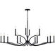 Malene 14 Light Black Chandelier Ceiling Light, 2 Tier Large