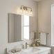 Meller 3 Light 24.25 inch Champagne Bronze Bath Vanity Light Wall Light