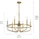 Capitol Hill 6 Light 29 inch Classic Bronze Chandelier 1 Tier Large Ceiling Light, Large