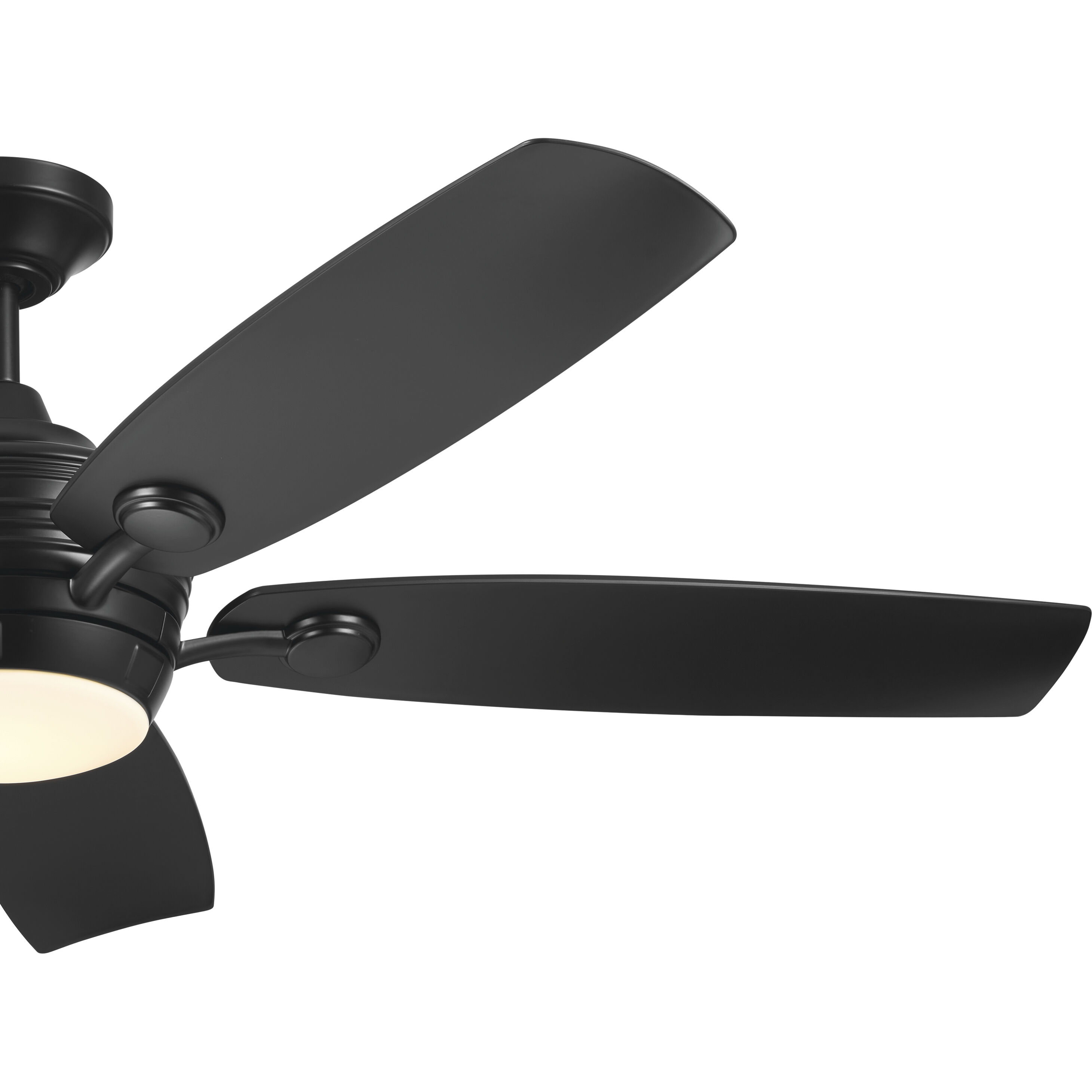 Tranquil 56 inch Satin Black with Black Blades Ceiling Fan