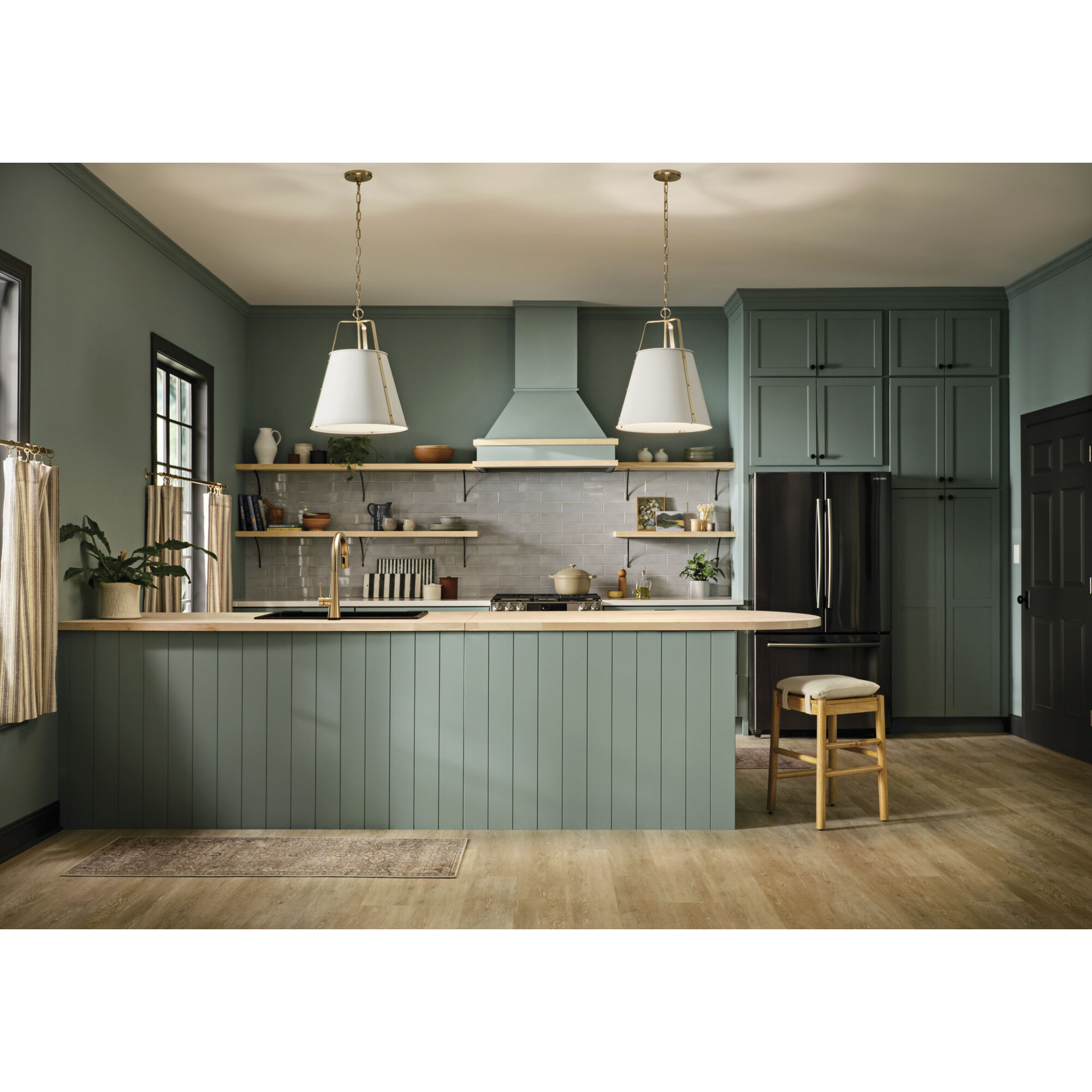 Etcher 2 Light White Pendant Ceiling Light