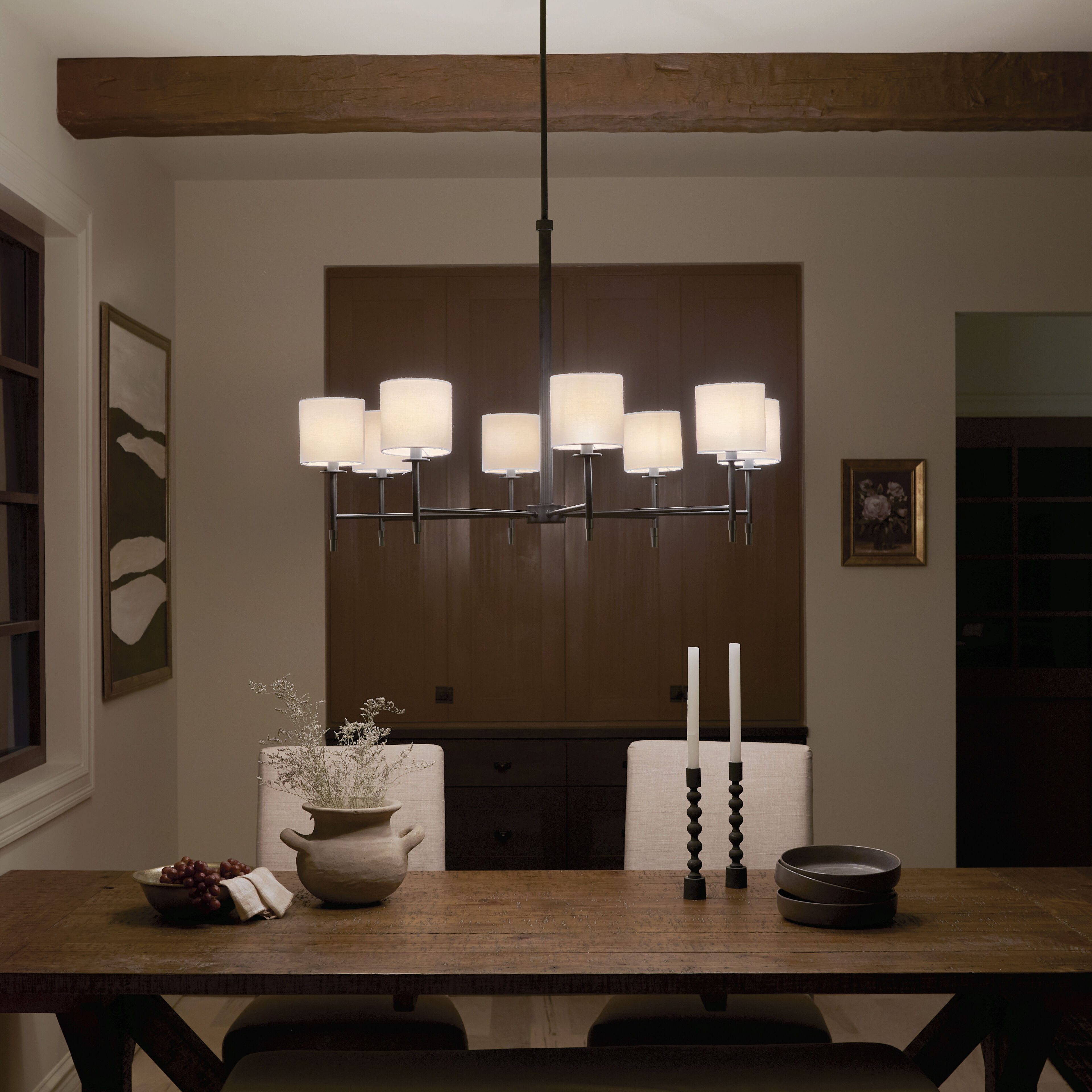 Ali 8 Light 38.75 inch Black Chandelier Ceiling Light