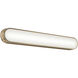 Daines LED 32.75 inch Champagne Bronze Bath Bar Wall Light