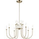 Moraine LED Champagne Bronze Chandelier Ceiling Light